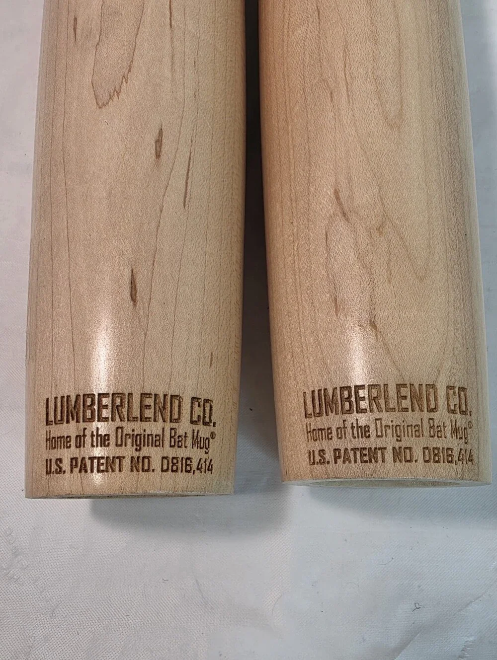 Vtg  Houston MLB Players Choice 10” Lumberlend Co Collectible Bat Mug (Set of 2)